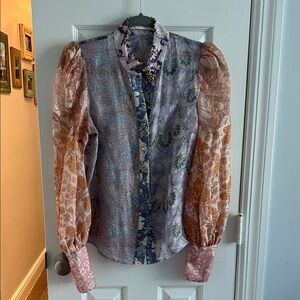 Zimmermann Multicolor Floral Blouse